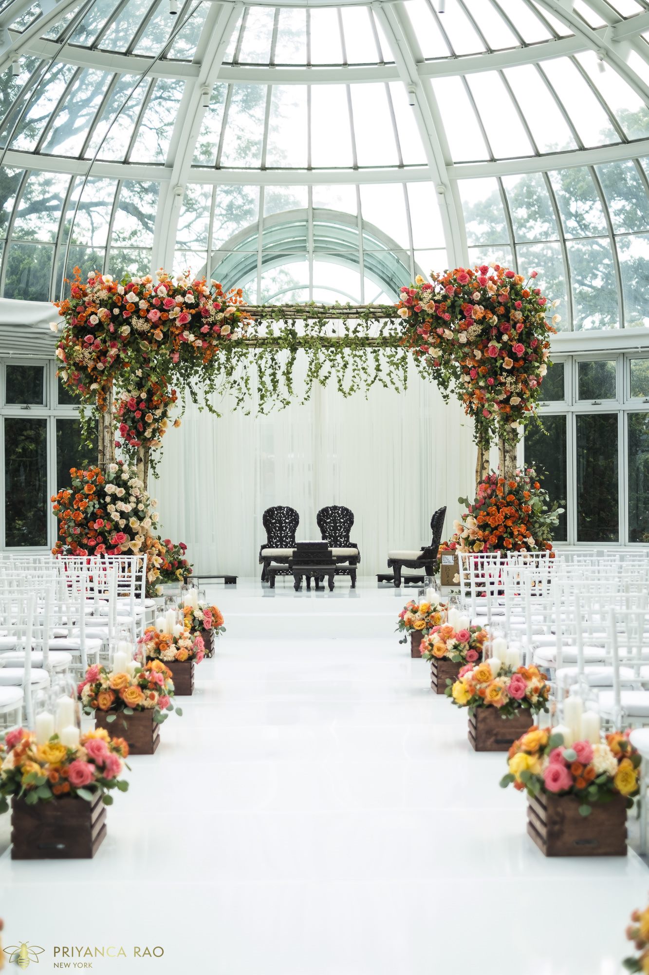 Fusion wedding at the Brooklyn Botanical Gardens