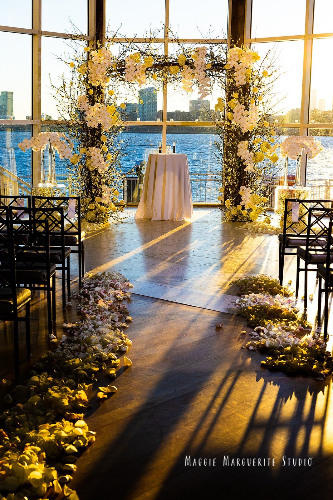Waterfront wedding at The Lighthouse, Chelsea Piers