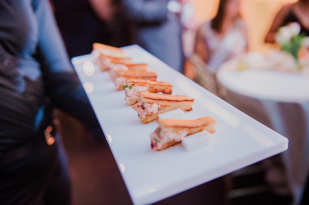 Canap&eacute;s on the pass