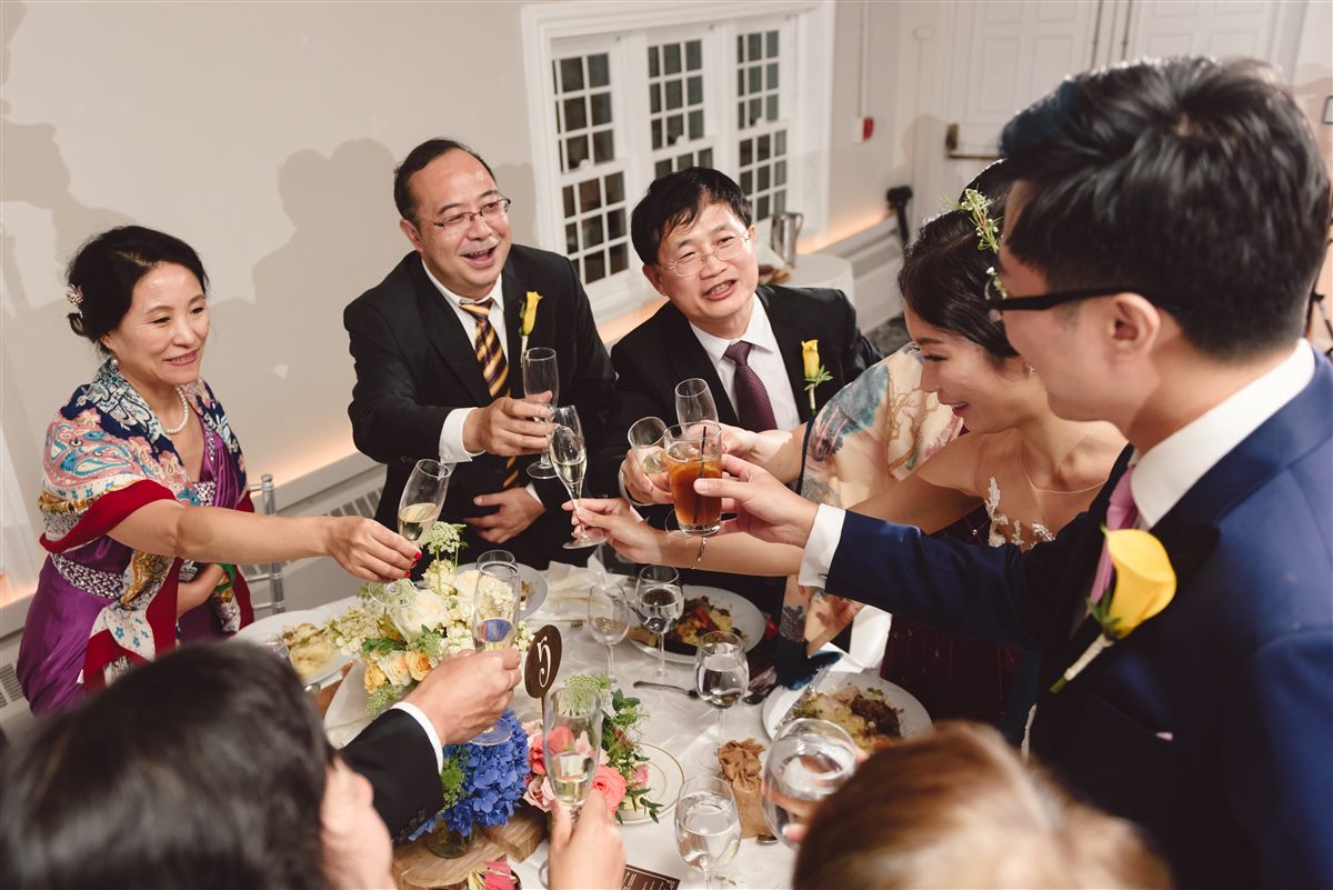 Toasts around the table