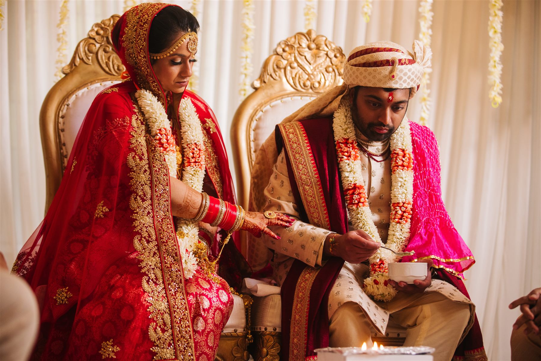 Rituals at the mandap