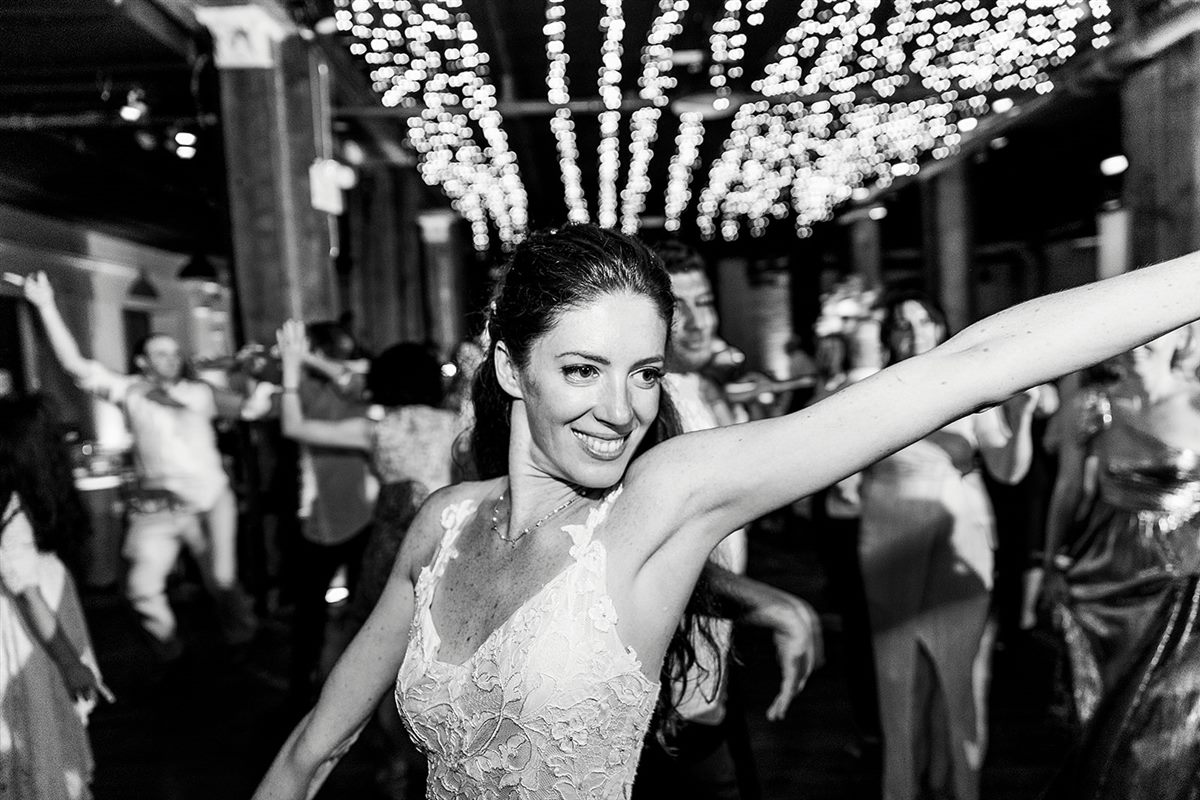 The bride on the dance floor