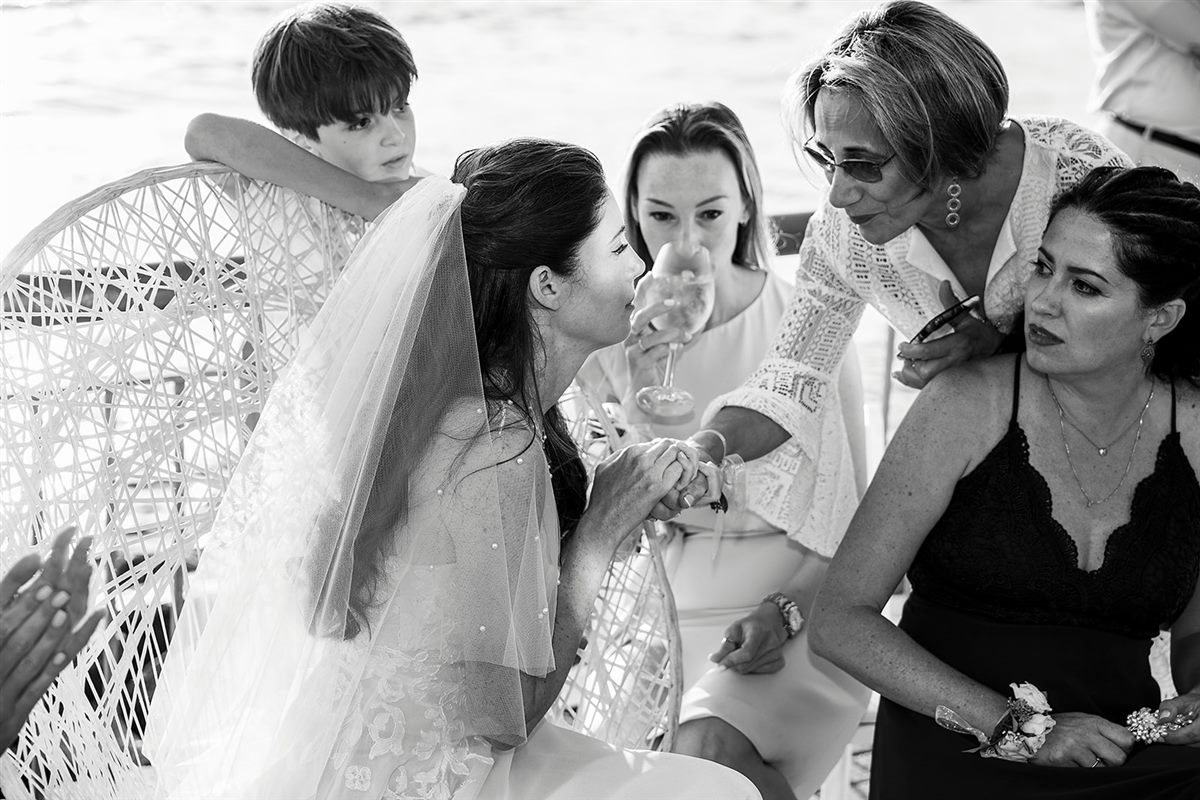 A toast with family